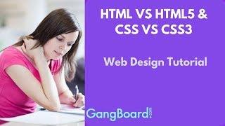 HTML vs HTML5 & CSS vs CSS3 | Web Design Tutorial For Beginners