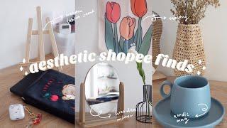 shopee haul | stationery, desk decors, gadget & hair accessories + more //aesthetic shopee finds