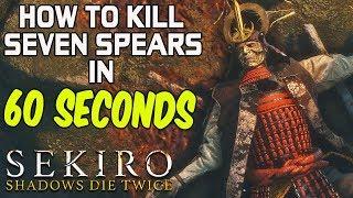 SEKIRO BOSS GUIDES - How To Easily Kill Seven Ashina Spears in 60 Seconds!