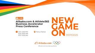 NEW GAME ON - Alibaba.com & Athlete365 Business Accelerator Press Conference