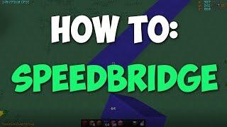 HOW TO SPEEDBRIDGE / NINJA BRIDGE IN MINECRAFT (In-depth tutorial)
