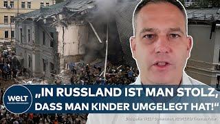 UKRAINE-KRIEG: Angriff auf Kiews Okhmatdyt Krankenhaus - Russland unterstellt Ukraine PR-Propaganda