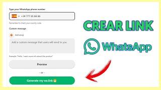  Cómo CREAR LINK de WHATSAPP (fácil y rápido)