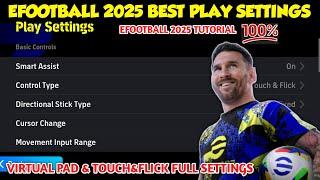 eFootball Play Settings Fixing|eFootball Control Setting Fixing|Touch&Flick and Virtual Pad Full set