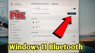 How to connect Windows 11 Bluetooth Headphone  Speaker Fix windows 10, 11 Bluetooth