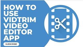How to use VidTrim video Editor App#application #vidtrim #editor #application #techwithsheraz