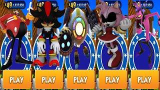 Sonic Dash - Amy.EXE vs Shadow.EXE vs All Bosses Eggman Zazz All Characters Unlocked Gameplay