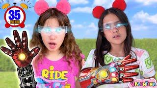 Valentina and her friend in a Collection of funny stories of the best videos for children