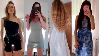 Transparent Dress Challenge[4K] Girls Without Underwear #32
