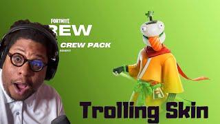 TROLLING SKIN! A MUST WATCH! #fyp #fy #fortnite #explore #marvelsrivals #shorts #shortslive