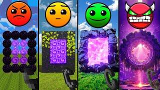 Minecraft: nether portal with different emoji be like