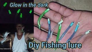 How to make glow in the dark fishing lure or bait using silicone/dextrose hose #diy #luretutorial