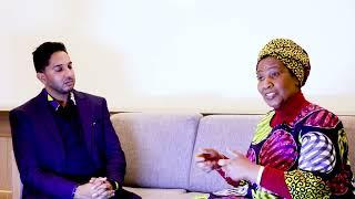 Dr Phumzile Mlambo-Ngcuka and the CEO of GIFS Dr Kershan Pillay at AIE2023