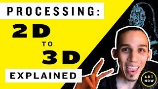 How to make an Image 2D to 3D animation | Processing creative coding tutorial