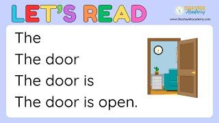 Let's Read | Door  | Learn to Read Simple Sentences | Reading Fluency for Kids | Shaykh Academy