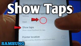 How to enable or disable show taps on Samsung Galaxy A02 | Developer Options