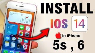 How to Install ios 14 in iPhone 5s and 6  How to Update iPhone 5s and 6 on ios 14