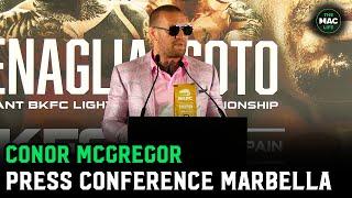 Conor McGregor Press Conference: 'I'm not just watching, I'm a Player-Manager in BKFC'