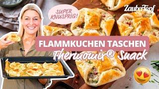   Knusprige Flammkuchen-Taschen selber machen | Thermomix® Rezept