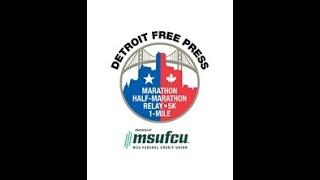 Watch live: Runners cross finish line at Detroit Free Press marathon