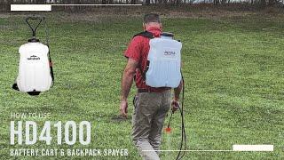 How to use the HD4100 Backpack & Cart Sprayer? | PetraTools®