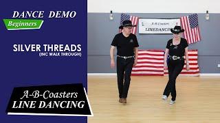 SILVER THREADS - Line Dance Demo & Walk Through