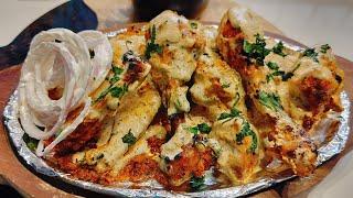 Restaurant Style Chicken Malai Tikka At Home I Murg Malai Tikka Recipe | Best Murgh Malai Tikka