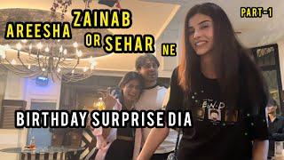 Sehar Zainab or Areesha ne birthday surprise dia | Usama phir sy late hogaya  | Part1 |HamzaShykh