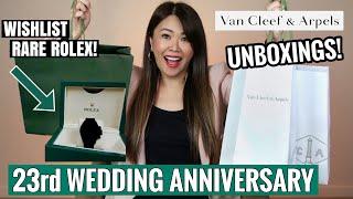 WHAT I GOT FOR MY 23RD WEDDING ANNIVERSARY   Rare Rolex Watch, Van Cleef & Arpels & Prices