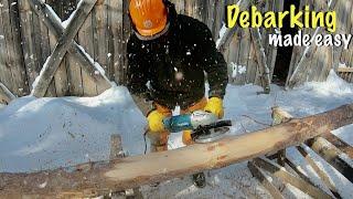 Log Debarking Has Never Been Easier (Testing Log Peeler Disc)