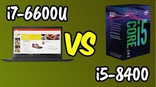 i7-6600U vs i5-8400 Benchmarks Test!  [4K]