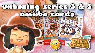 Unboxing Series 3 & 5 Animal Crossing Amiibo Cards! 