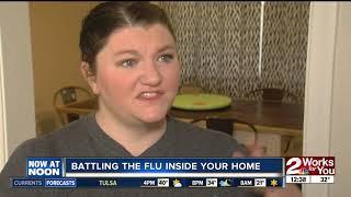 Disinfect your home to avoid the flu