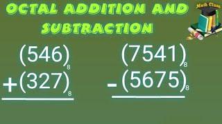 Octal Addition | Octal Addition of Two Numbers | Octal Subtraction in Urdu | Octal Subtraction