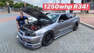 1200WHP NISSAN SKYLINE R34 GTR FIRST DRIVE! *Sequential Manual*