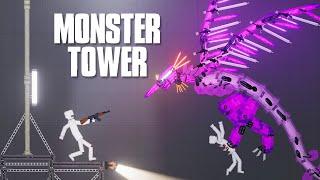 Monster Tower - People vs Flying Monster on Tower