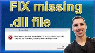FIX ALL dll files missing EASY