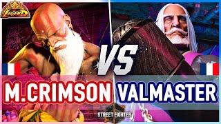 SF6  Mister Crimson (Dhalsim) vs Valmaster (JP)  Street Fighter 6