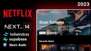 Next.js 14 Netflix Clone using React, Supabase, Next-Auth, Prisma and  Tailwind.css
