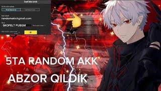 5 TA RANDOM | 8.999somlik AKKAUNT ABZOR QILDIK  | PUBG MOBILE | 1-QISM |#rek #pubgmobile 