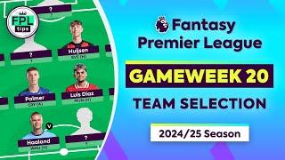 FPL GW20: TEAM SELECTION | Rogers Suspended! | Gameweek 20 | Fantasy Premier League 2024/25 Tips