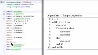 How to write an algorithm in latex (2 methods)