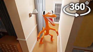 360° Orange enters your House in real life! | Rainbow Friends VR
