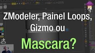 Dica Rapida de ZBrush - Zmodeler, Painel Loops, Gizmo ou Mascara