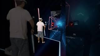 Beat Saber Jams! Green Screen Oculus Quest 3 #shorts #vrgaming #virtualreality #beatsaber #oculusvr