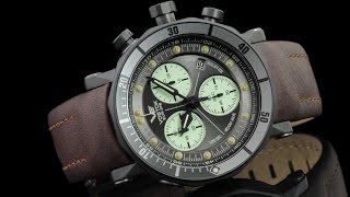 Vostok-Europe 6S30-6204212 49mm Lunokhod II Grand Chronograph 2 Strap Watch Kit & Dry Box