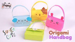 How To Fold Origami Handbag | Bear,Bunny & Dog Handbag