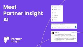 Meet Partner Insight ️AI - your co-pilot to collaborate and engage partners at 3X speed. Try Free!