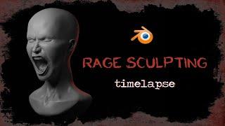 Rage Sculpting in Blender | Timelapse