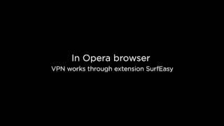 PC: Disable a VPN on Opera (Windows 10)